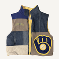 Vest with Brewers logo - front view