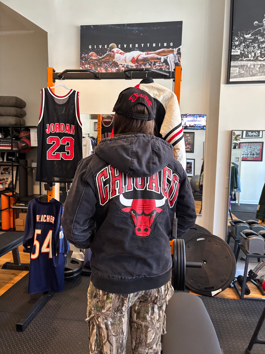 Chicago Bulls Carhartt Reworked Jacket — Size XS/S