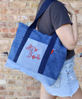 Upcycled Buffalo Bills Tote Bag