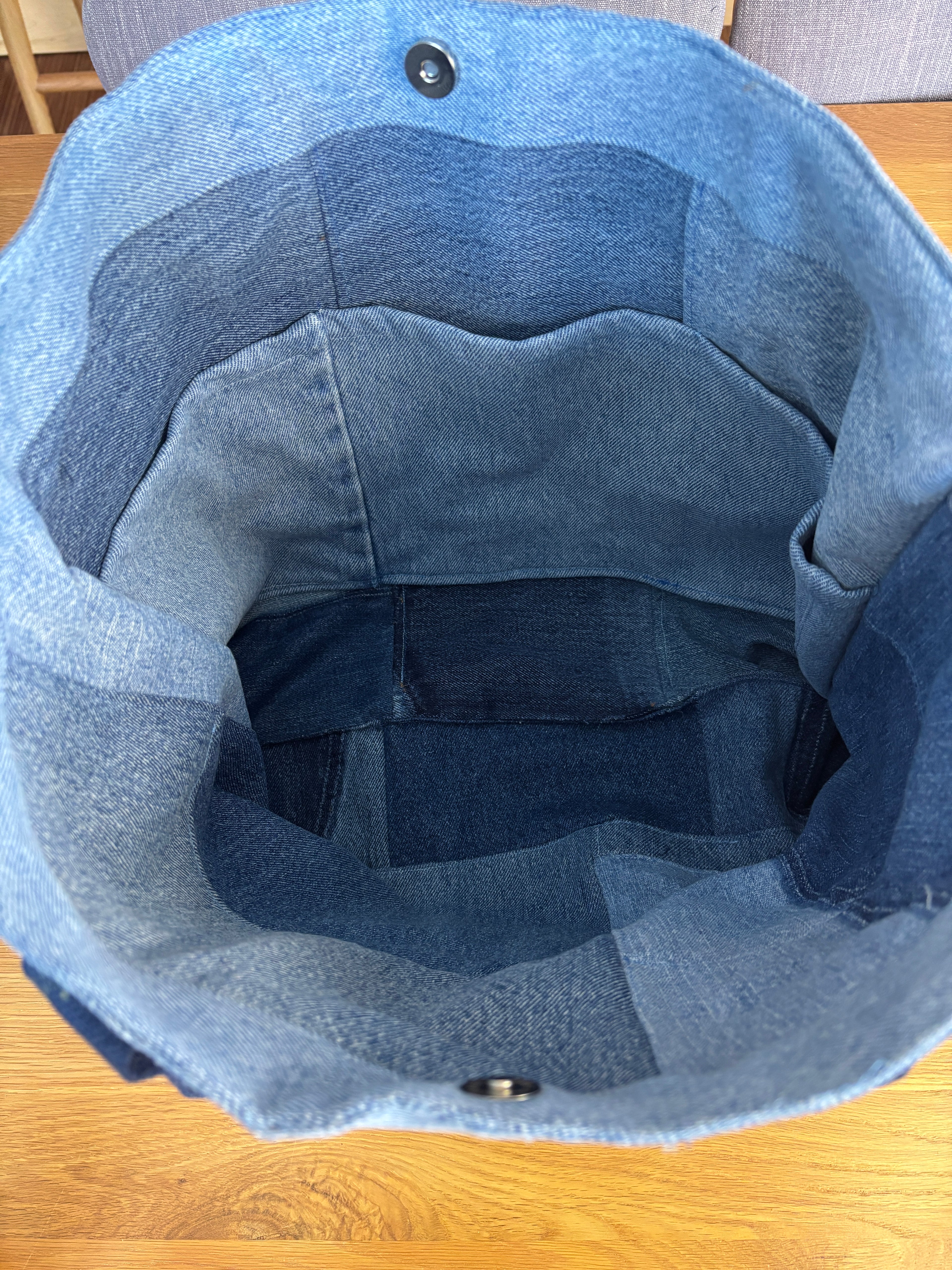 Upcycled Green Bay Packers Denim Tote Bag