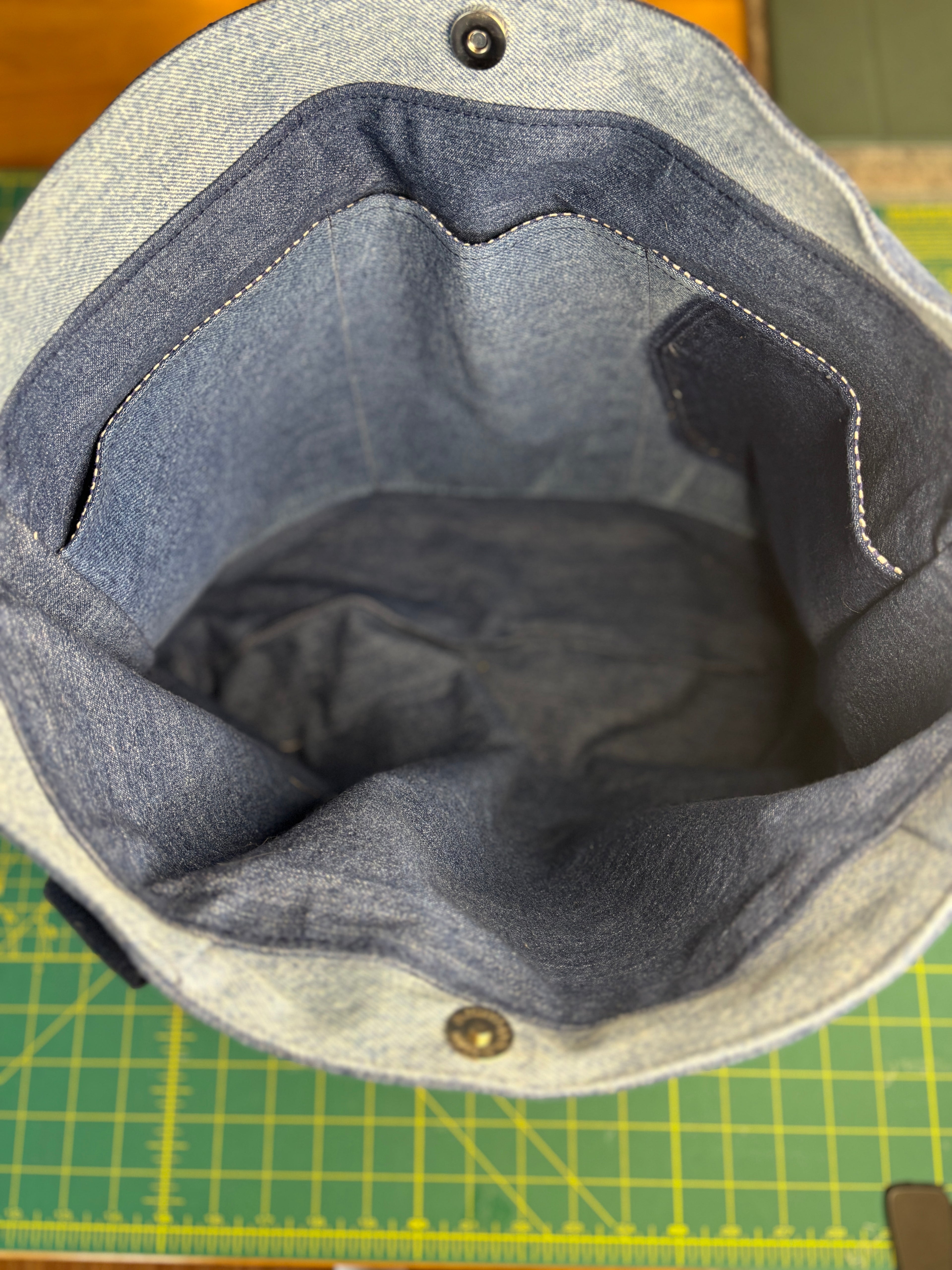 Upcycled Buffalo Bills Tote Bag