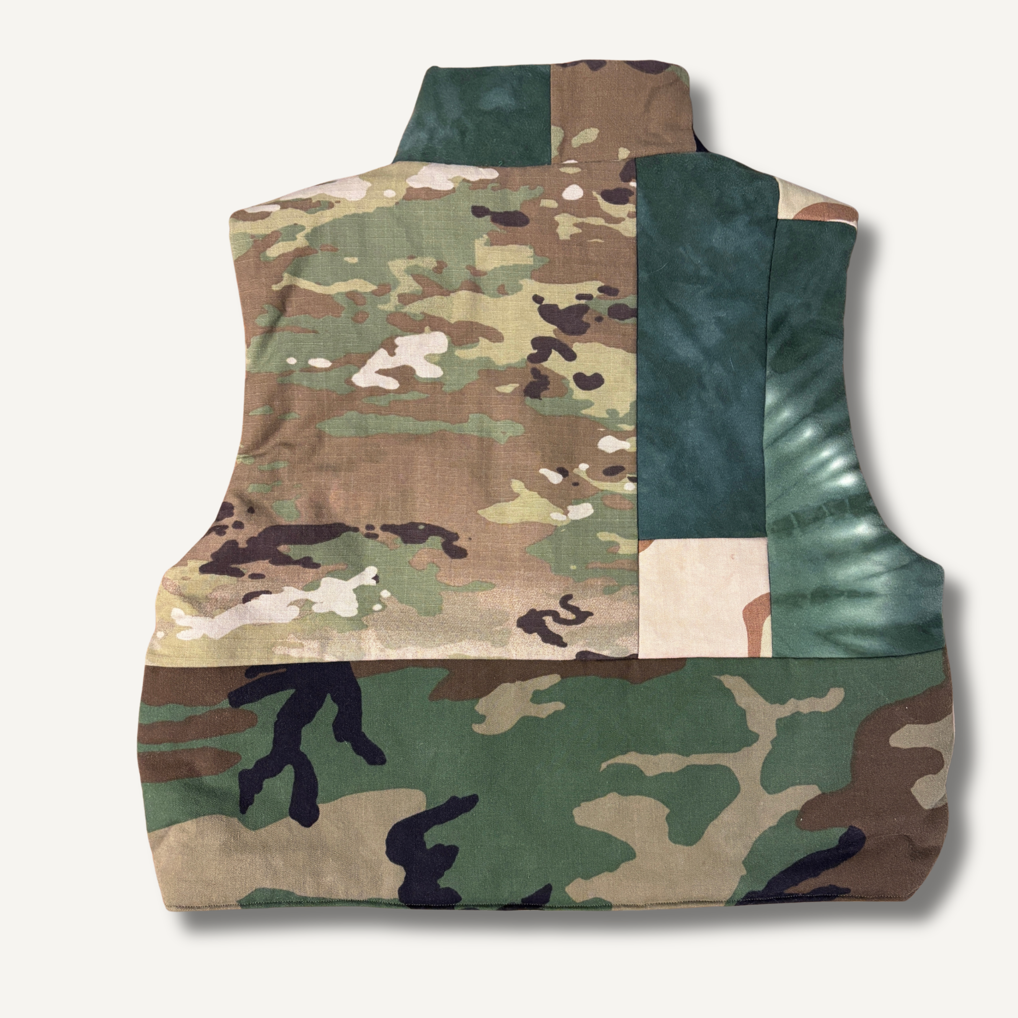 Milwaukee Bucks Camo Patchwork Vest — Size S