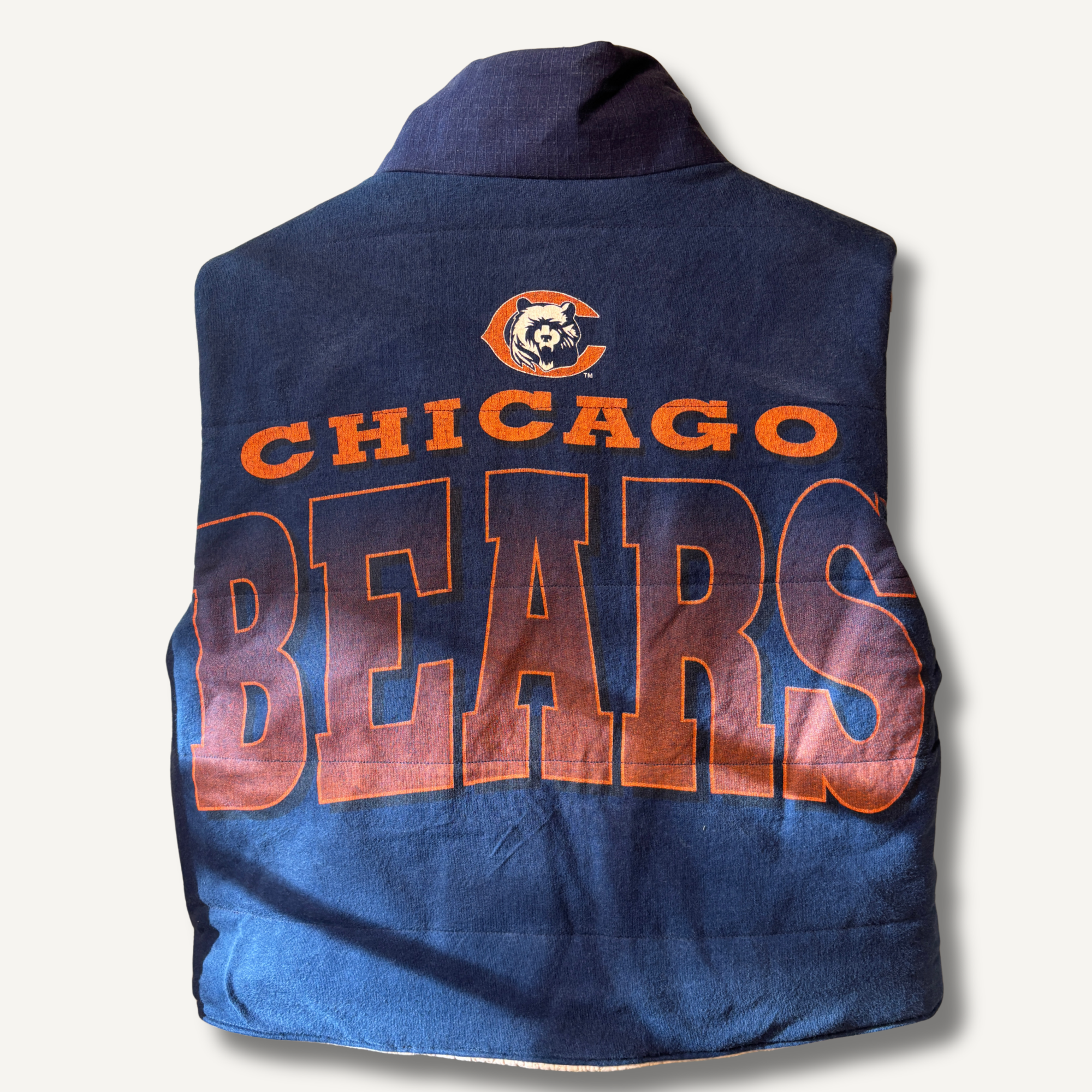 Chicago Bears Khaki & Navy Vest — Size M