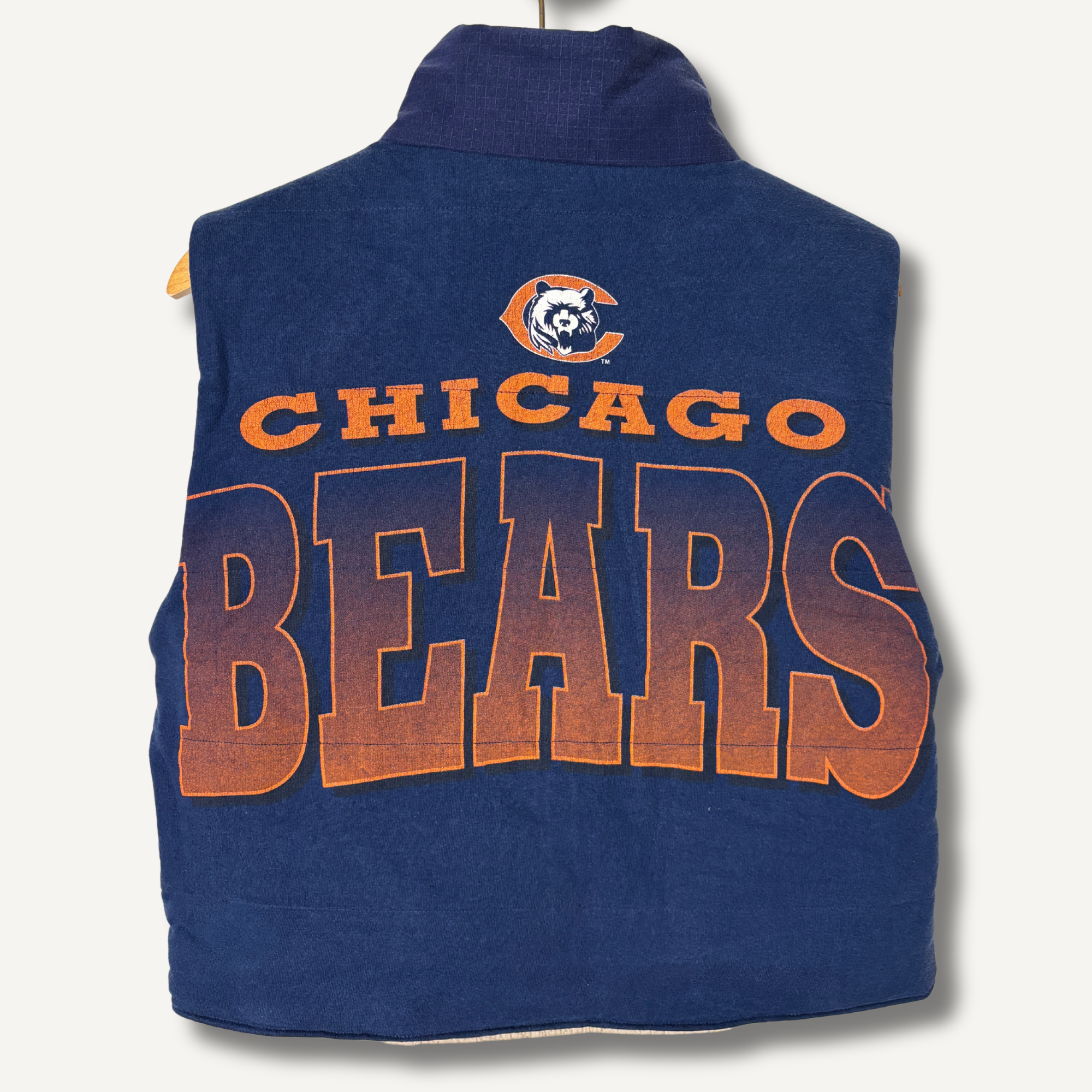 Chicago Bears Khaki & Navy Vest — Size M