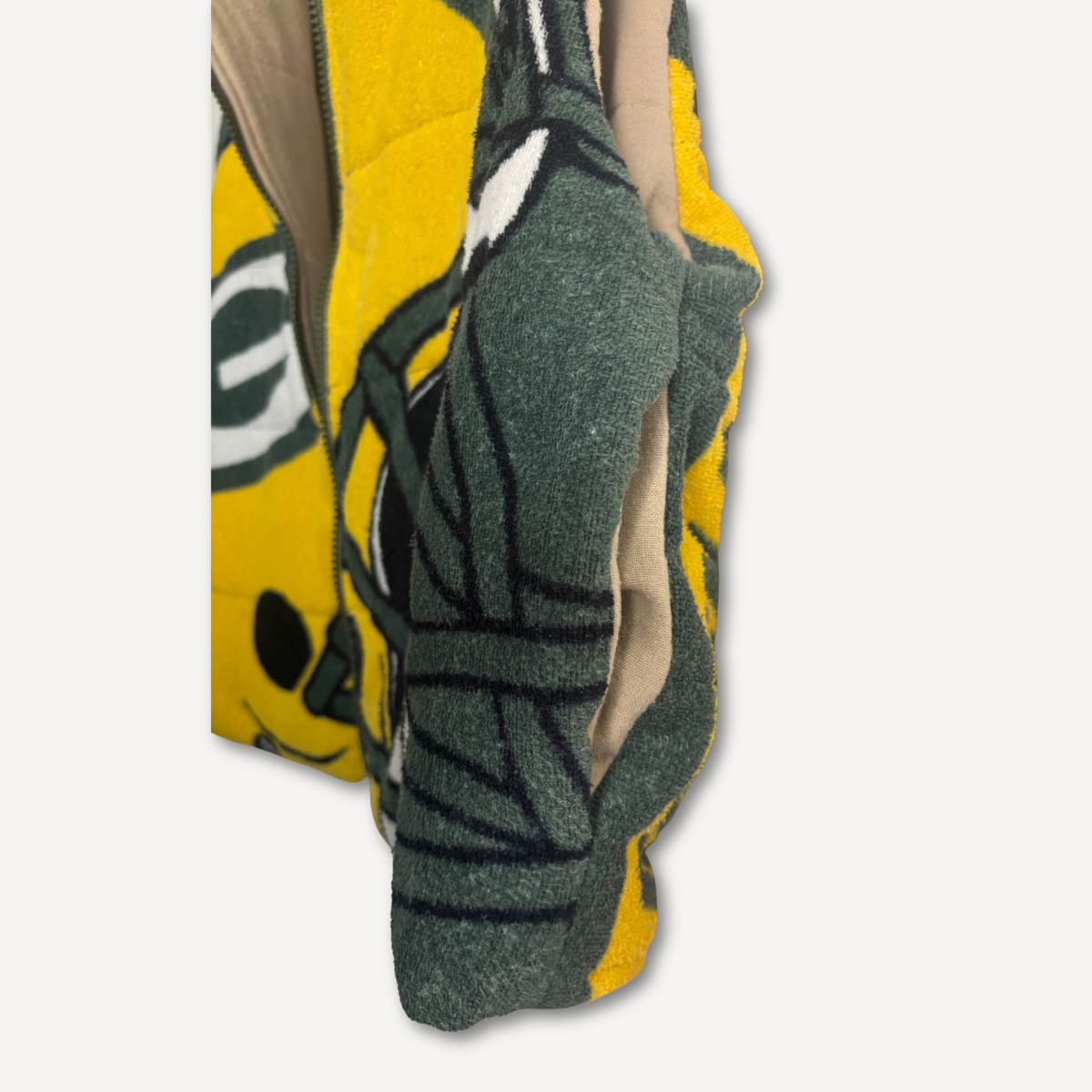 Green Bay Packers Camo Patchwork Vest — Size S