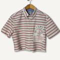 UW Badgers Cropped Short Sleeve Shirt— Size M