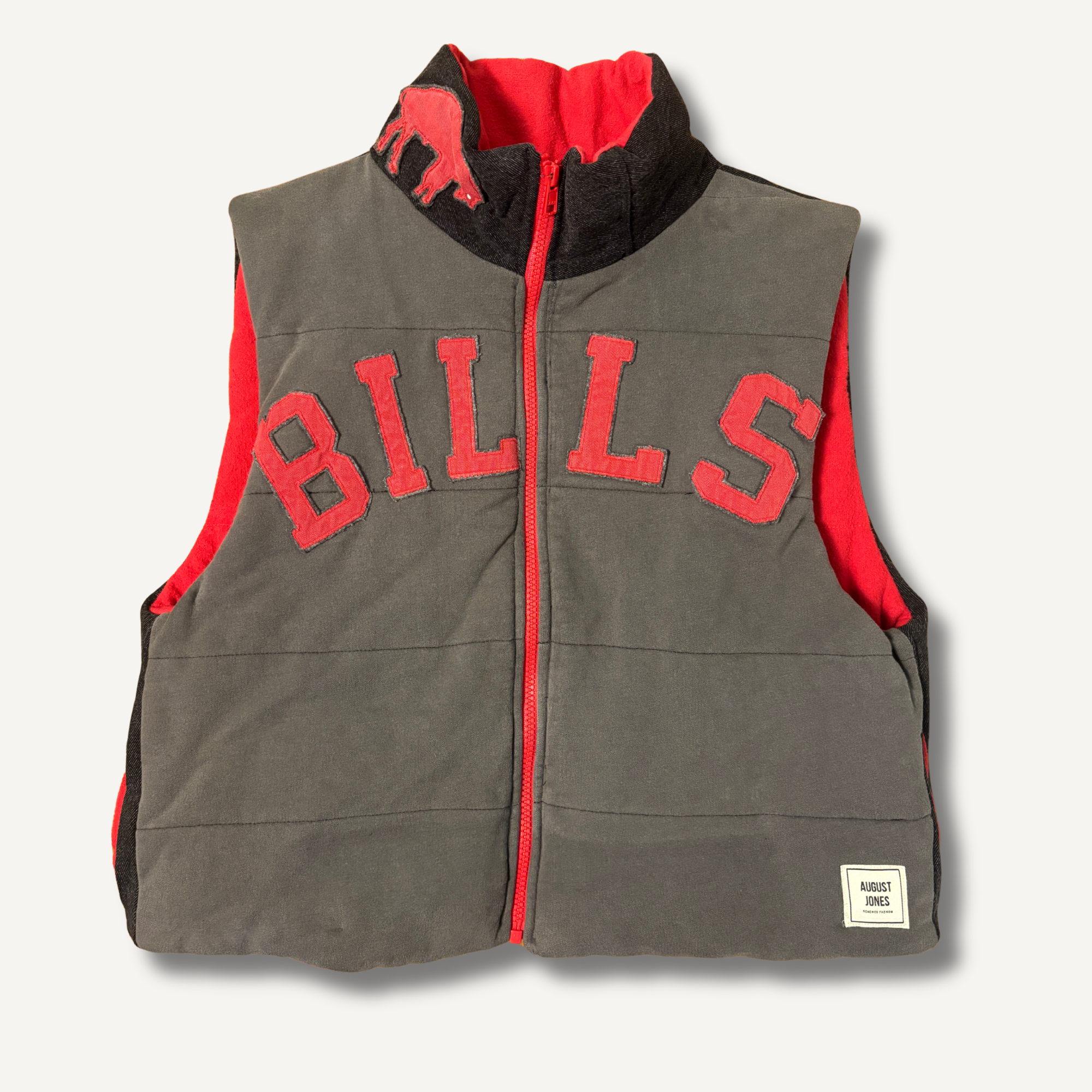 Buffalo Bills Appliqué Fleece Vest — Size S