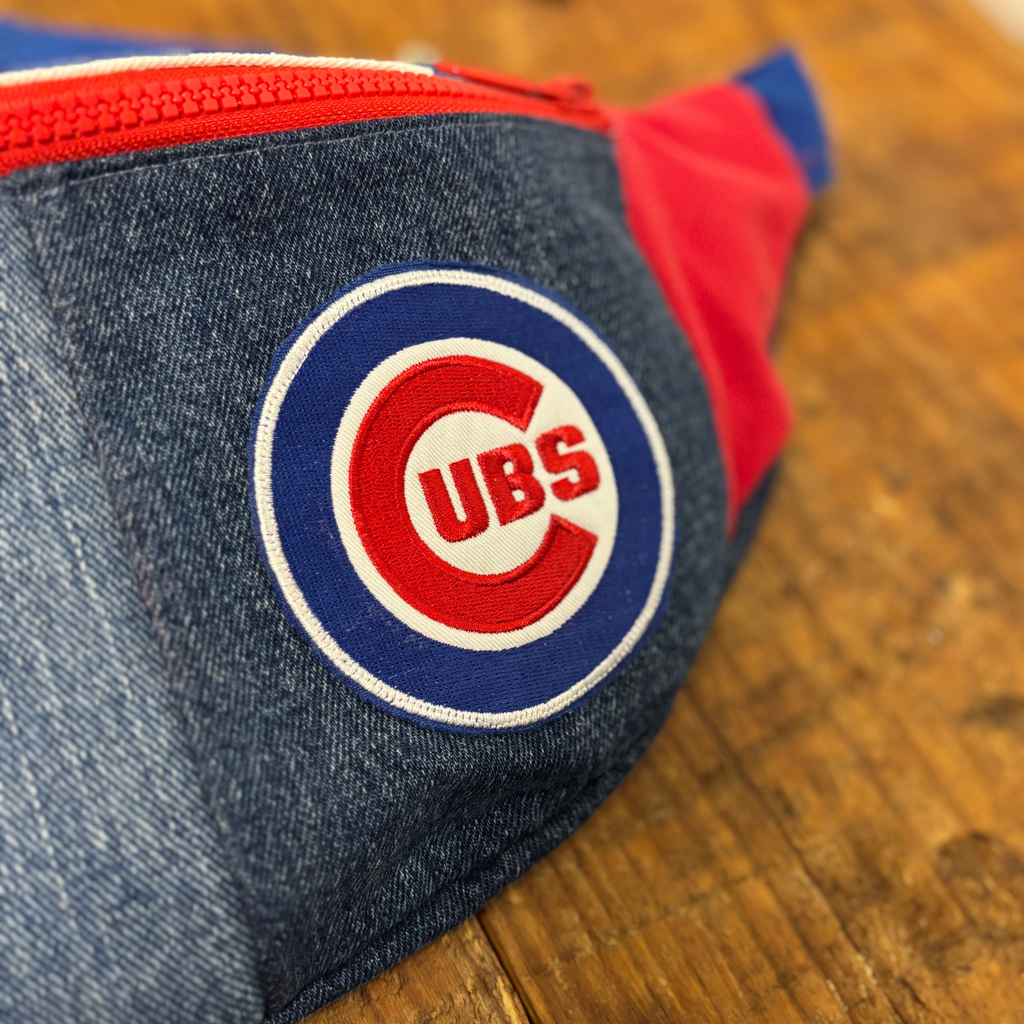 Upcycled Chicago Cubs Sling Bag