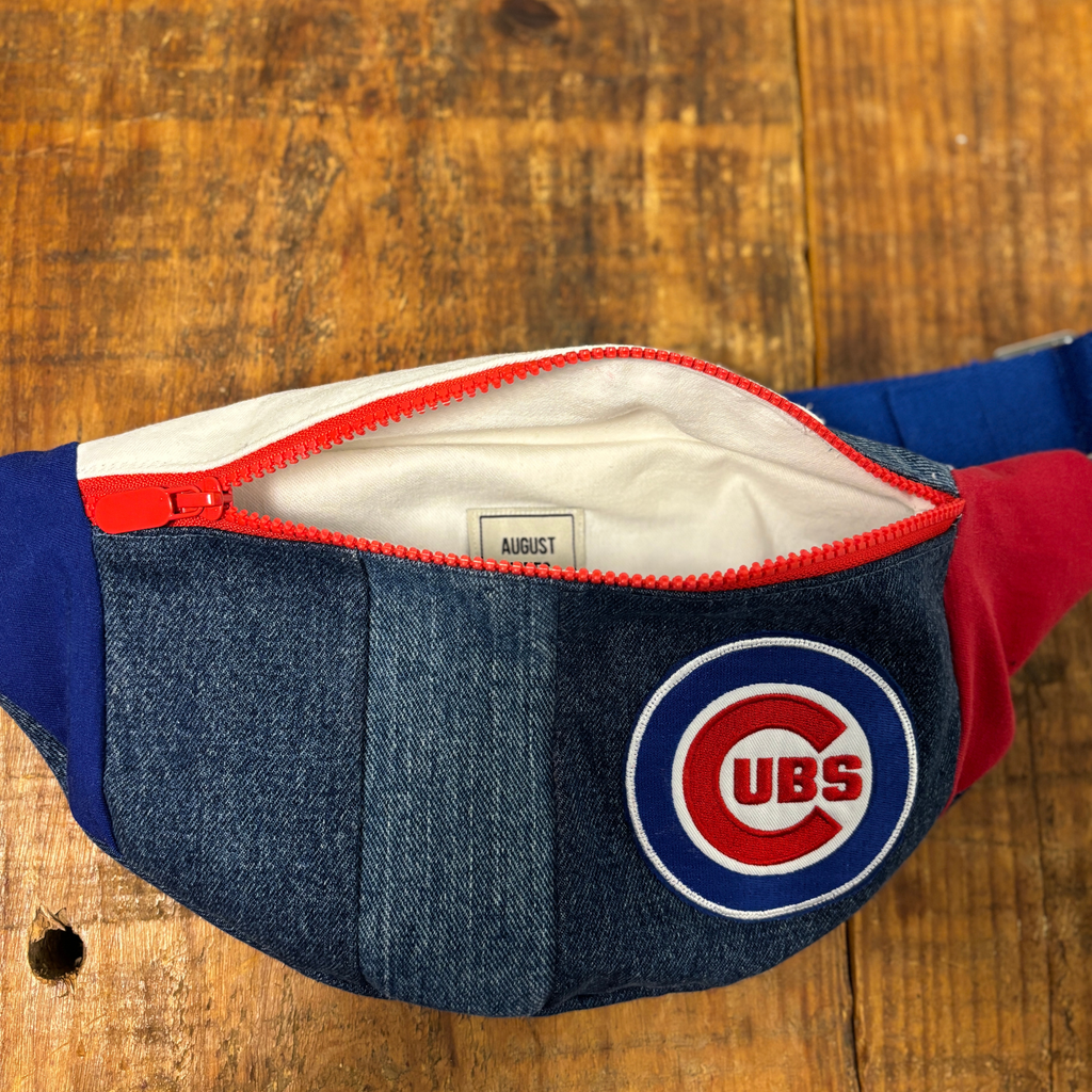 Upcycled Chicago Cubs Sling Bag