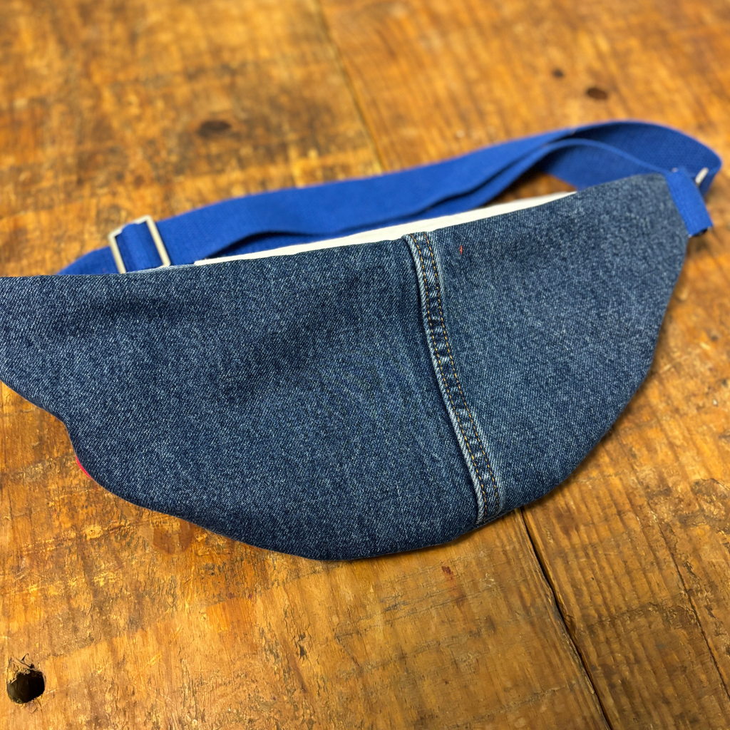 Upcycled Chicago Cubs Sling Bag