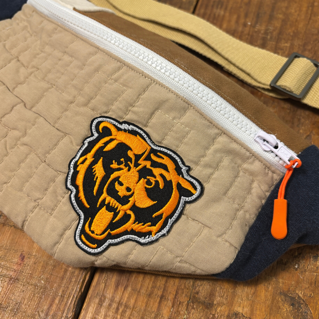 Upcycled Chicago Bears Sling Bag