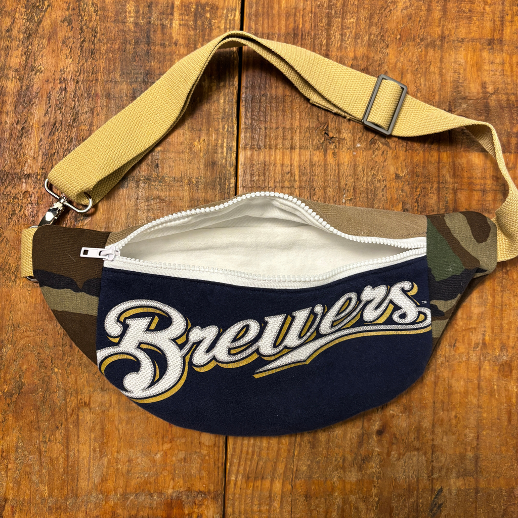 Upcycled Milwaukee Brewers Sling Bag