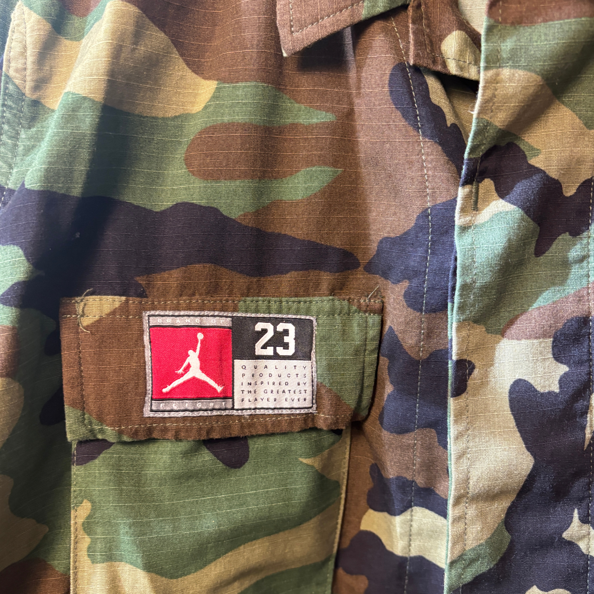 Chicago Bulls Camo Military Jacket — Size M