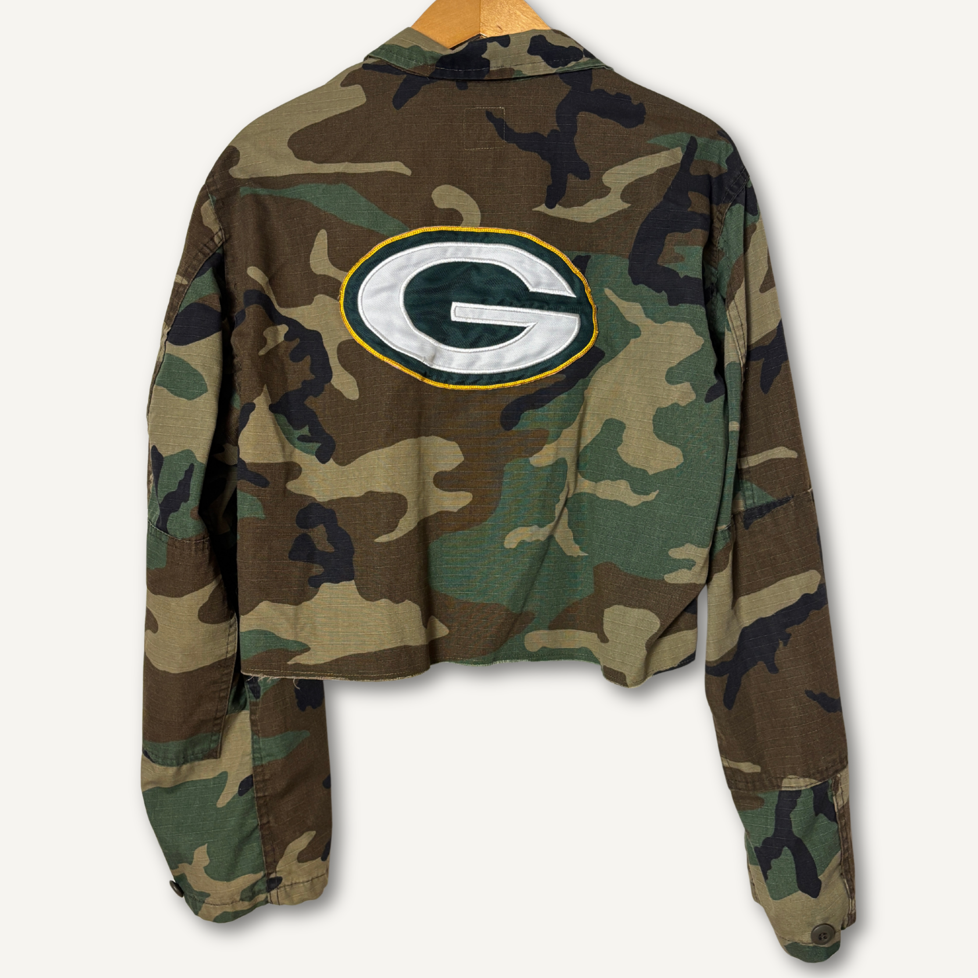 Green Bay Packers Micah Camo Military Jacket — Size M